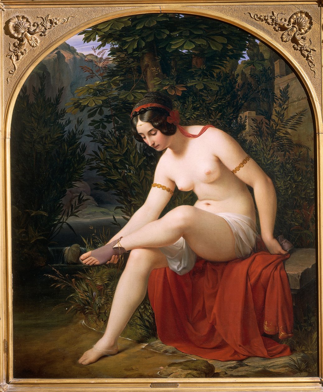 Peri banyosu, Heinrich Karl Anton Mucke (1806-1891) by Karl Mucke