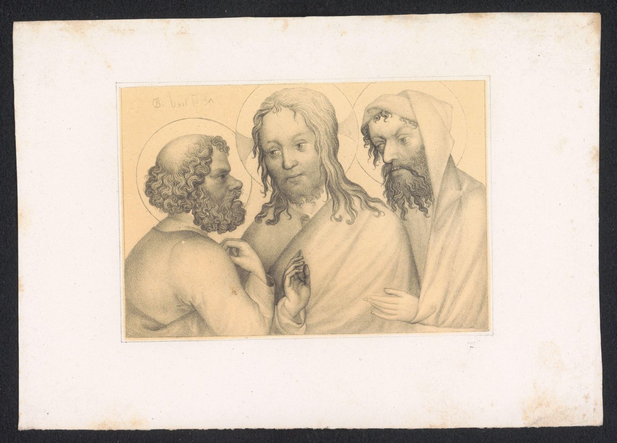 Roeping van Petrus ve Andreas 15. yüzyıldan kalma bir Hollandalı usta tarafından tasarımlar ve çalışmalar. Yüzyıl. Berlin Kraliyet Kütüphanesinde saklanan orijinallere dayanmaktadır (seri adı) by Karl Palzow