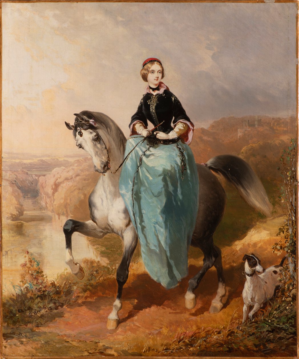 Köpekli binici, c. 1850. by Karl Pavlovich Bryullov