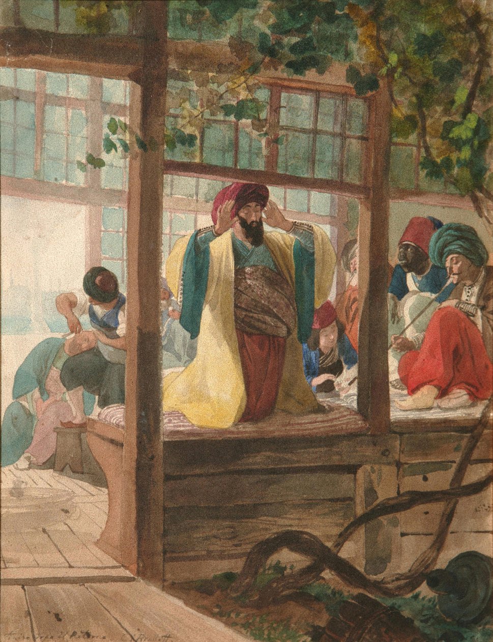 Bir Berber Dükkanı, ca. 1849 by Karl Pavlovich Bryullov