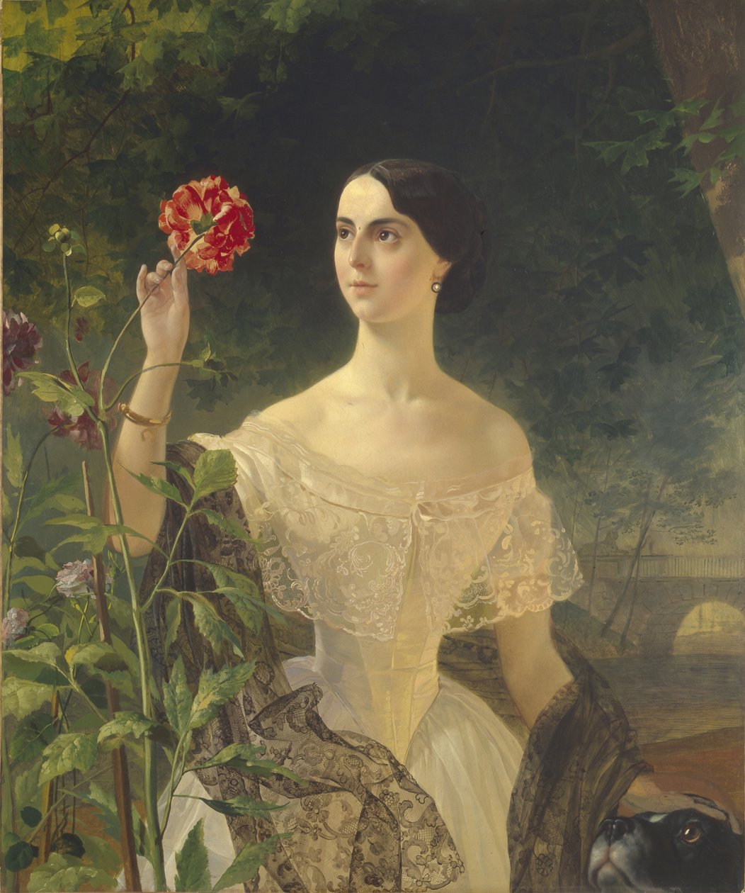 Kontes Sophia Bobrinskaya'nın portresi, kızlık soyadı Samoylova 1797-1866, 1849 by Karl Pavlovich Bryullov