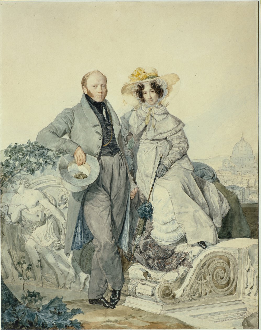 Grigory Nikanorovich ve Varvara Alexeyevna Olenin