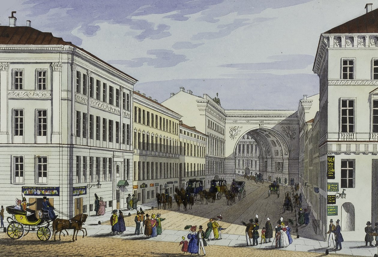Milyonnaya Caddesi ve Saint Petersburg