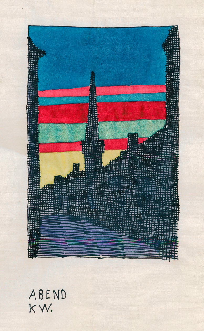 Akşam, c.1921 (suluboya) by Karl Wiener