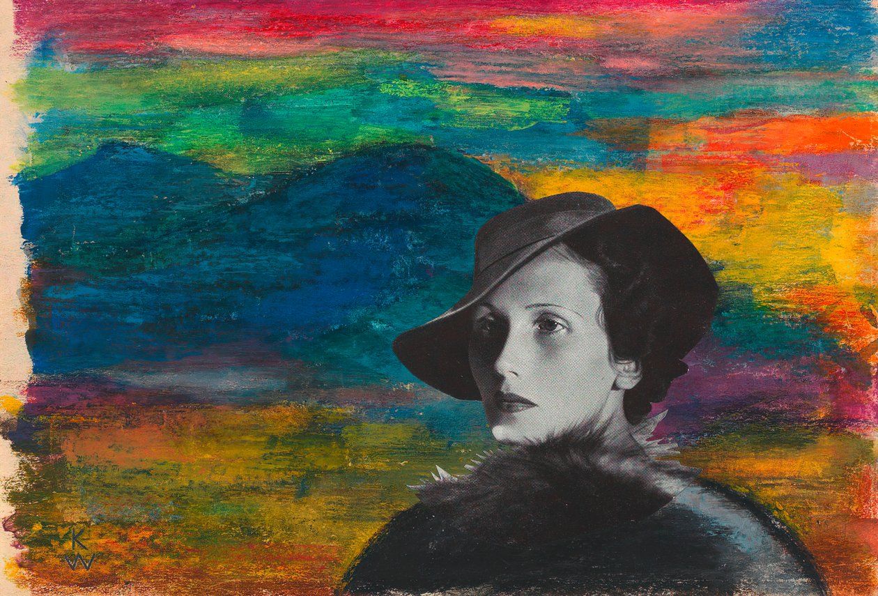İsimsiz, c.1939 (kağıt üzerine suluboya ve kolaj) by Karl Wiener