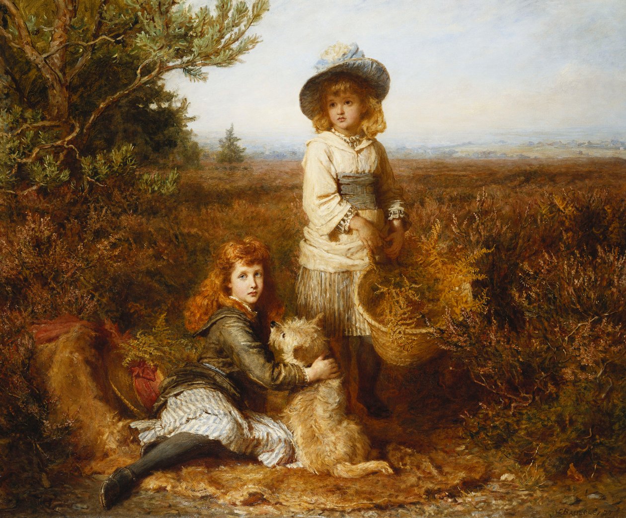 Eğreltiotları Arasında, 1877 by Karl Wilhelm Friedrich Bauerle