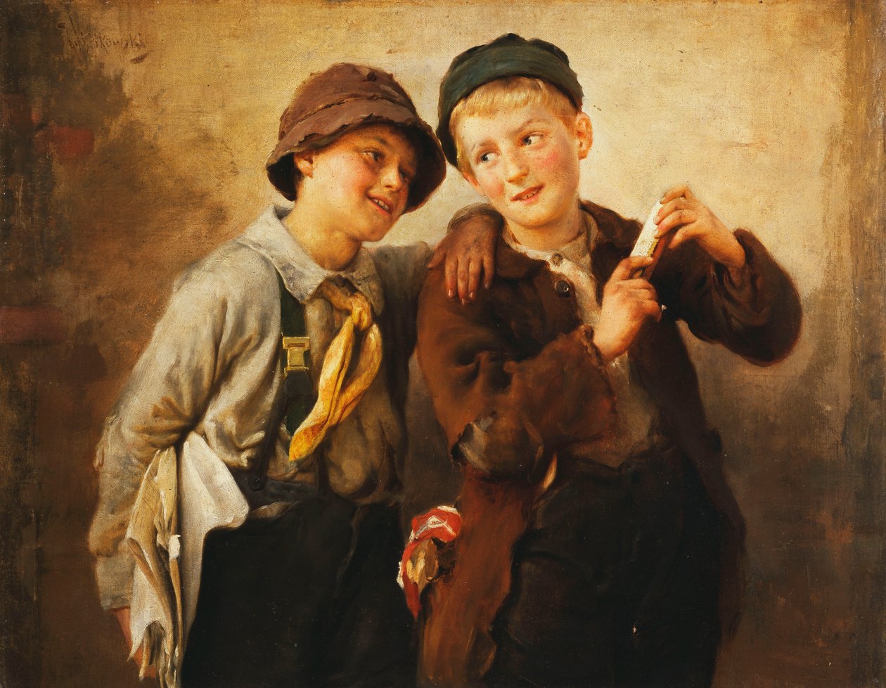 Armonikalı İki Erkek, by Karl Witkowski