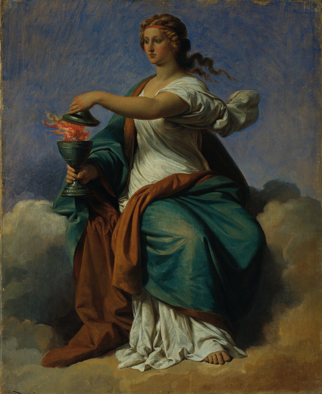 Kendini Kontrol Alegori (Ilımlılık) by Karl von Blaas