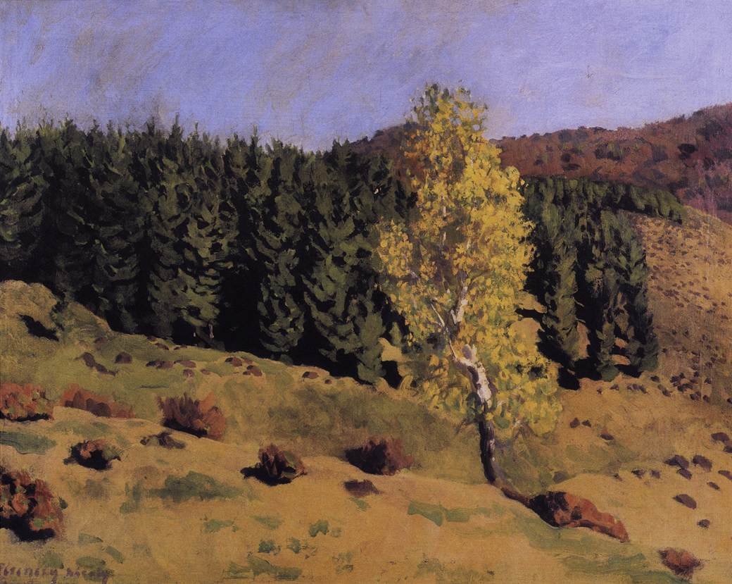 Kaynakta Sonbahar Manzarası by Károly Ferenczy