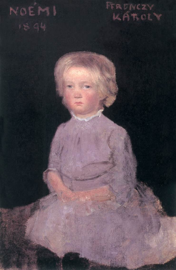 Çocukken Noemi by Károly Ferenczy