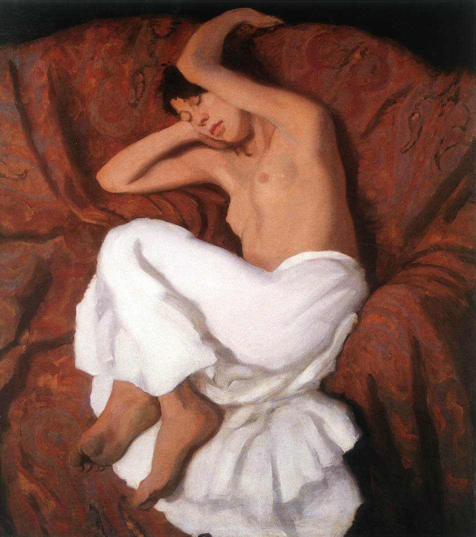 Uyuyan Çingene Kızı by Károly Ferenczy