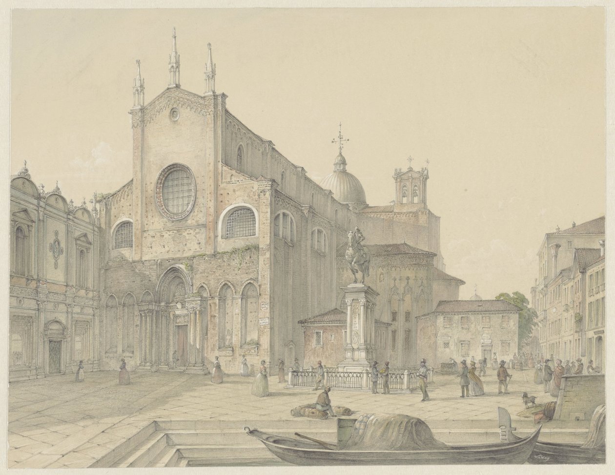 Venedik: S. Giovanni ve Paolo by Karoly Lajos Libay