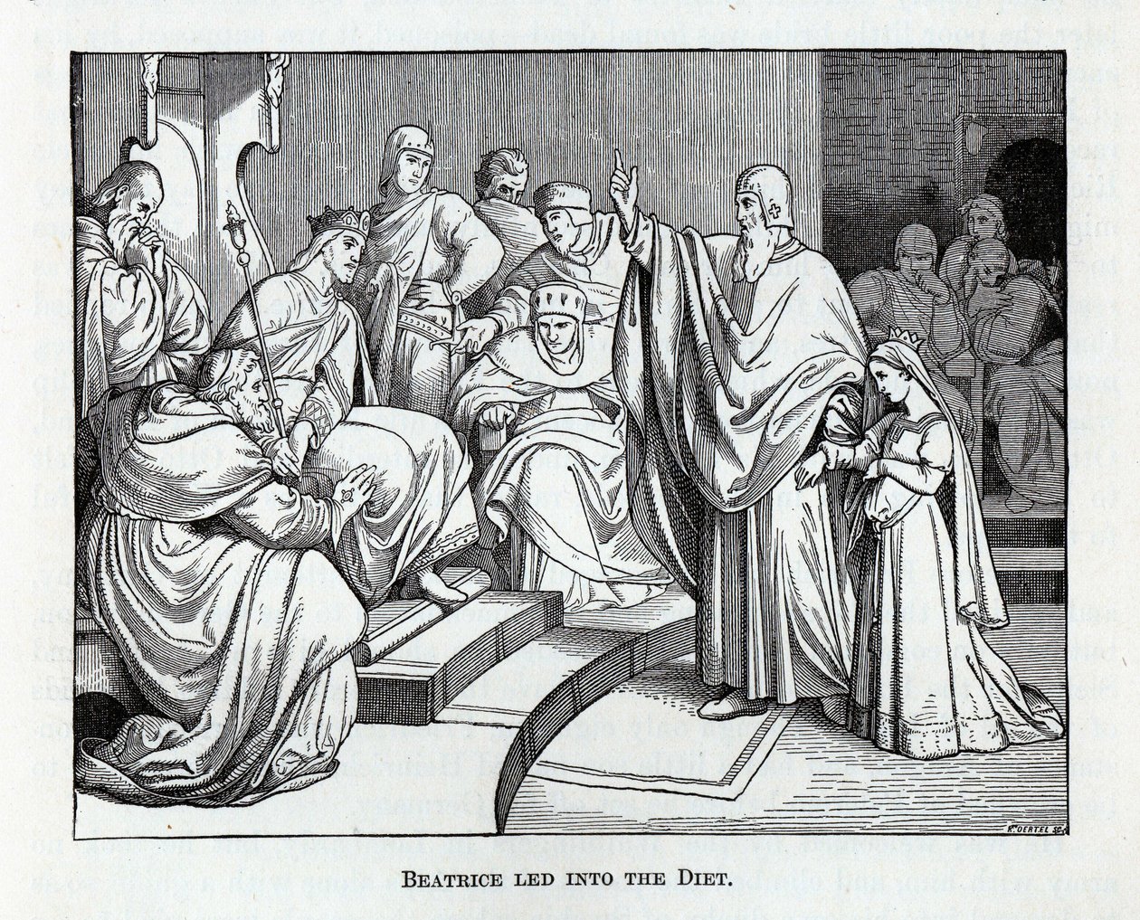 Beatrice Diyete girdi, 1882 by Kaspar Oertel