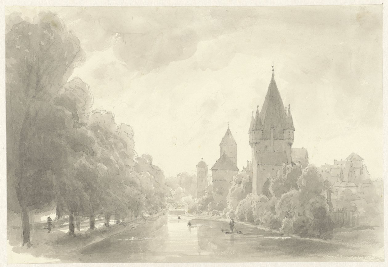 Kuleleri olan şehir duvarı by Kasparus Karsen (possibly)