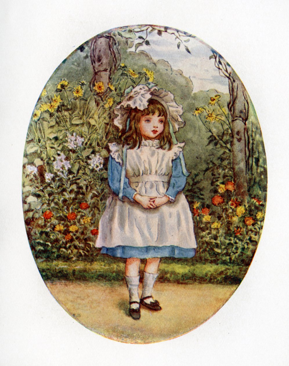 Joan Ponsonby, 1891 by Kate Greenaway. by Kate Greenaway