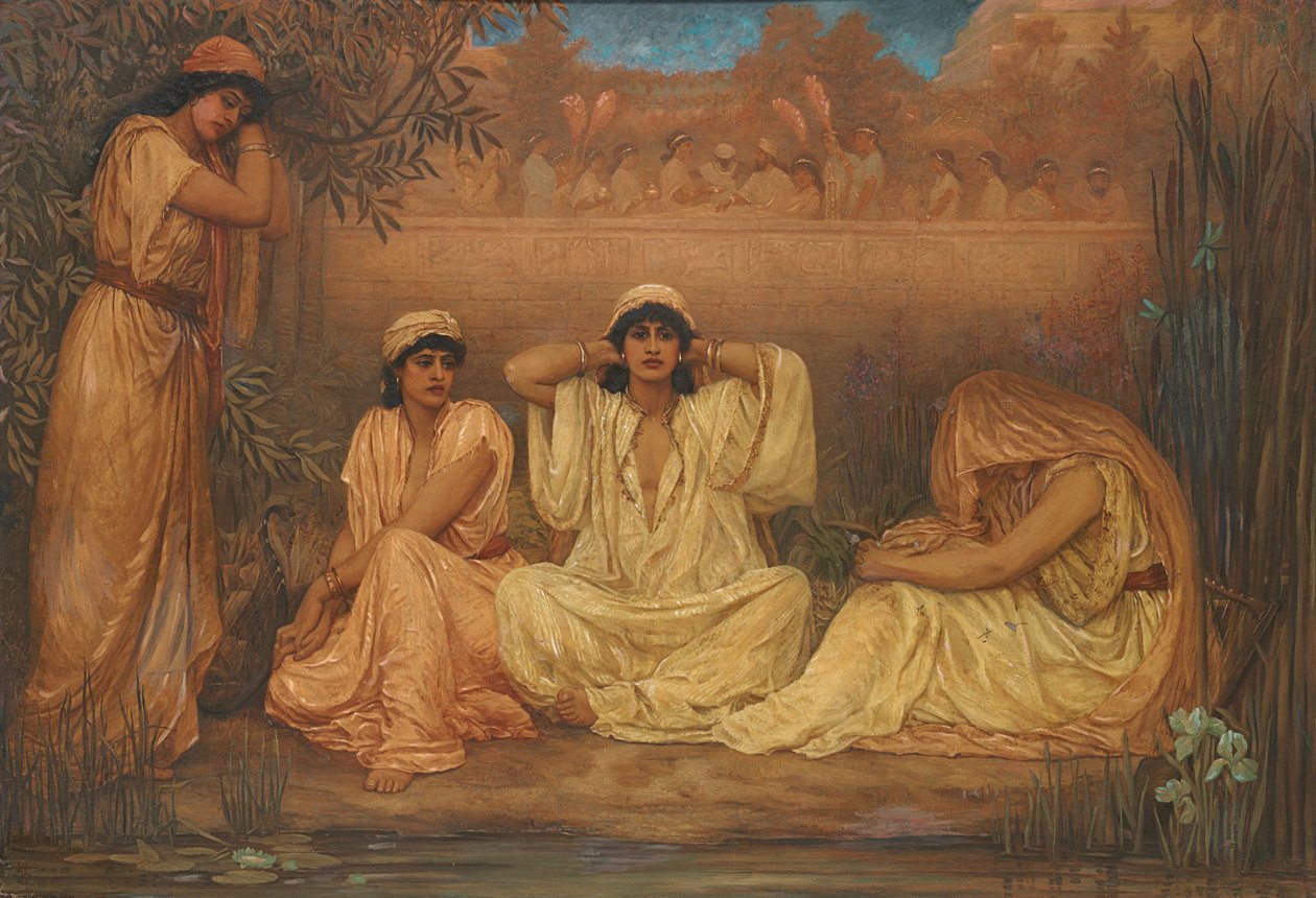 Babil Sularının Kıyısında Oturup Ağladılar, 1853 by Kate Gardiner Hastings