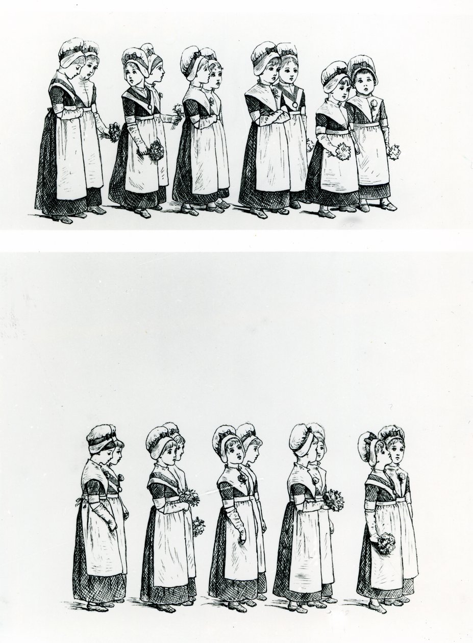 Hayırsever çocuklar, c.1880 (gravür) by Kate Greenaway