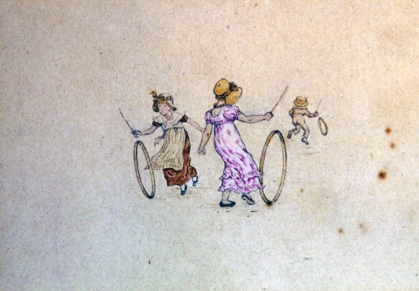 1889 Almanak için Mart İllüstrasyonu by Kate Greenaway