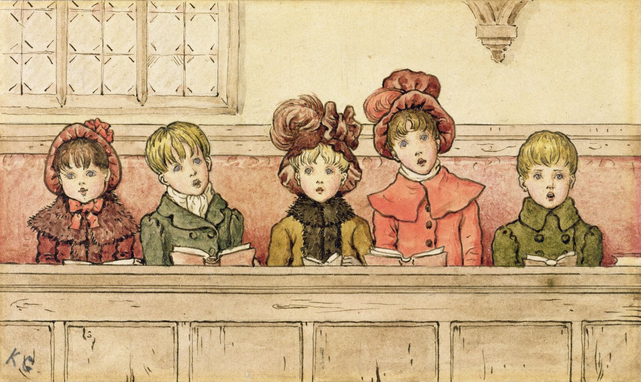 Kilisede şarkı söylemek by Kate Greenaway