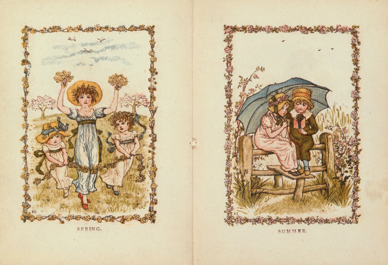İlkbahar ve Yaz, 19. yüzyıl by Kate Greenaway