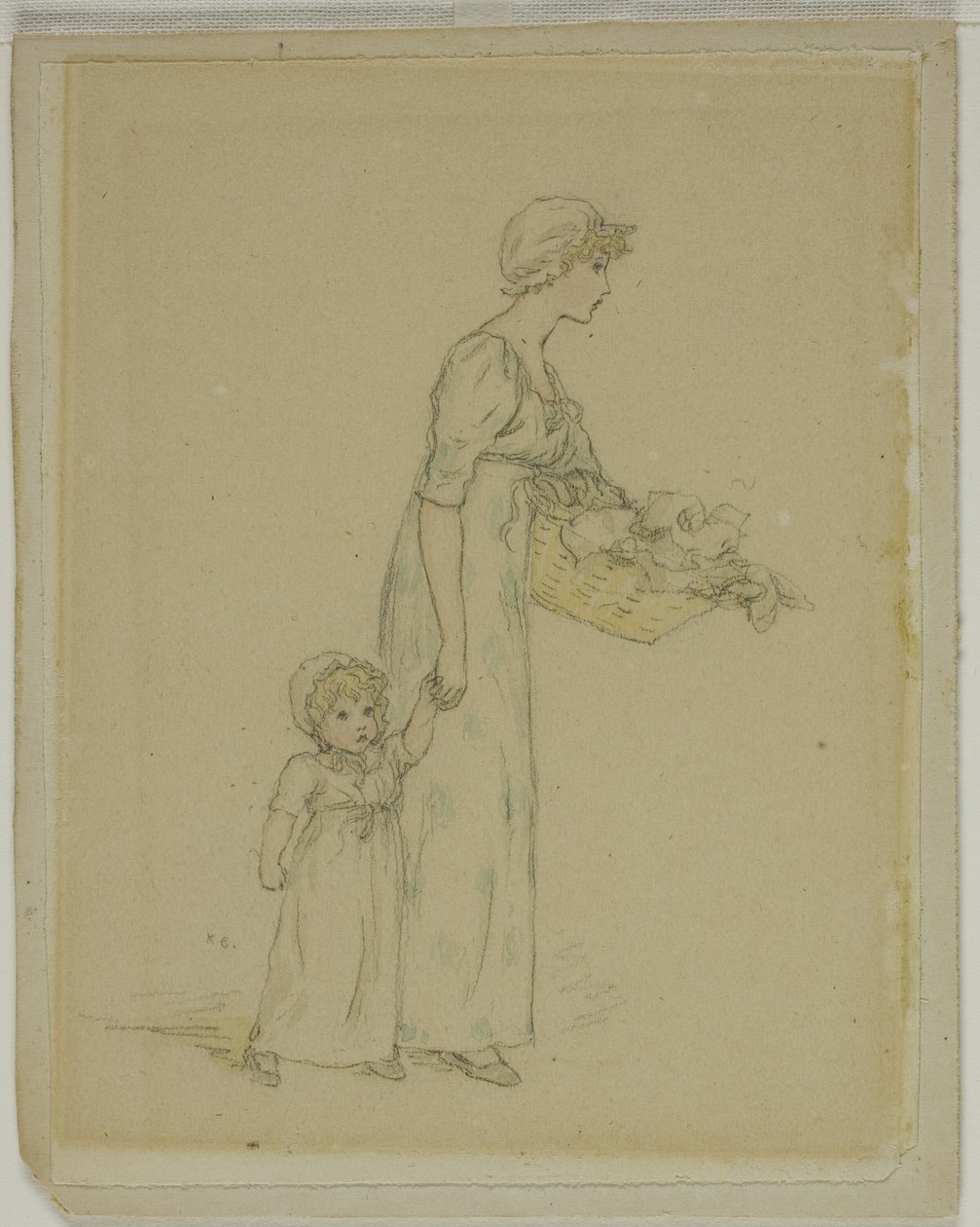 çocuklu kadın by Kate Greenaway