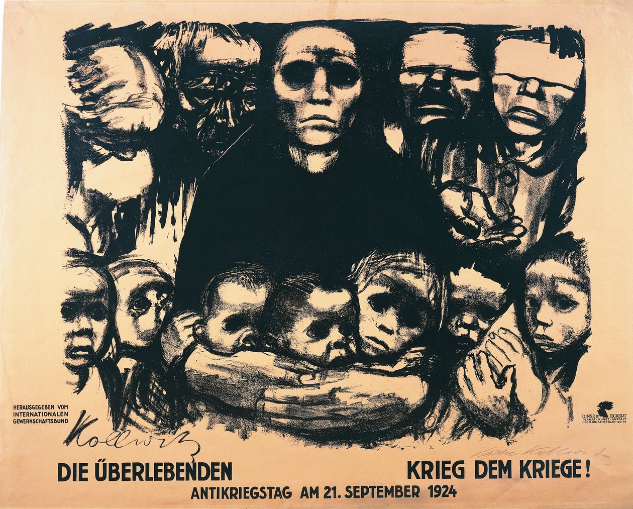 Savaş Karşıtı Gün Posteri by Käthe Kollwitz