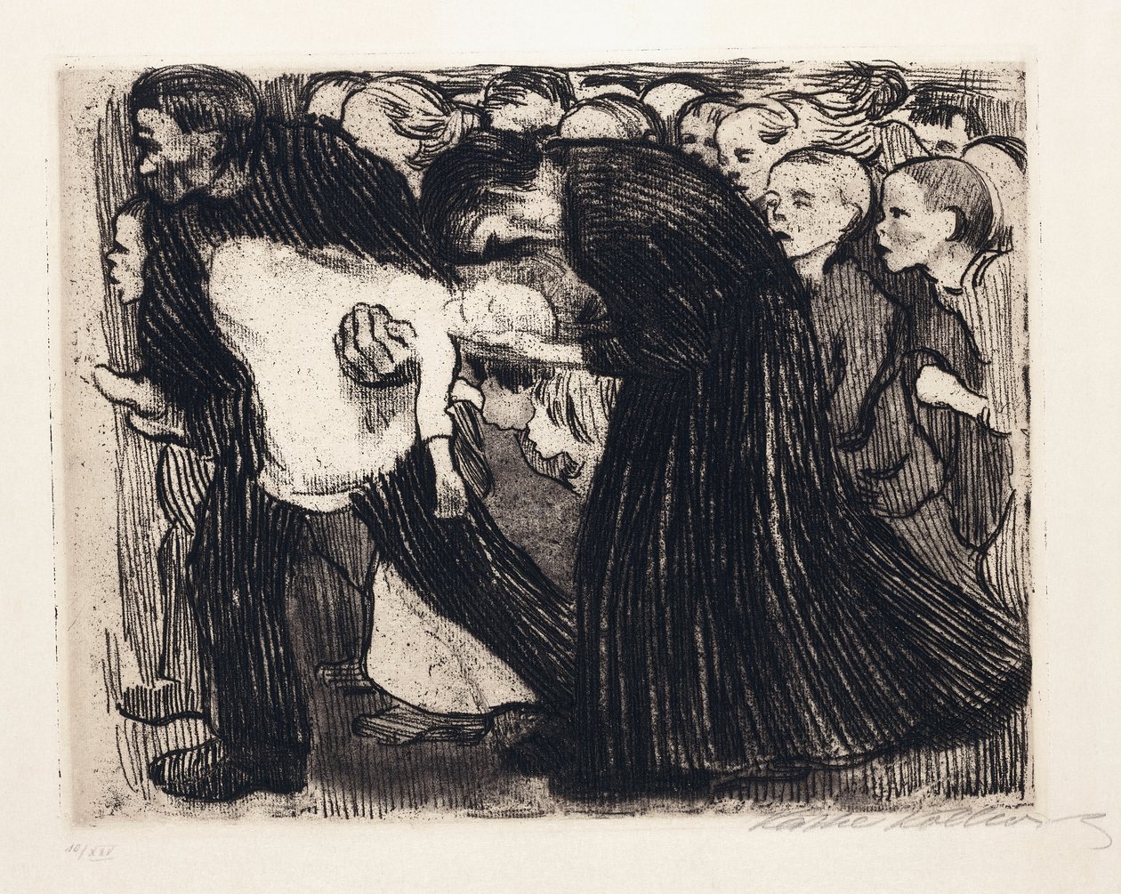 Koşmak; Überfahren, 1910 by Käthe Kollwitz