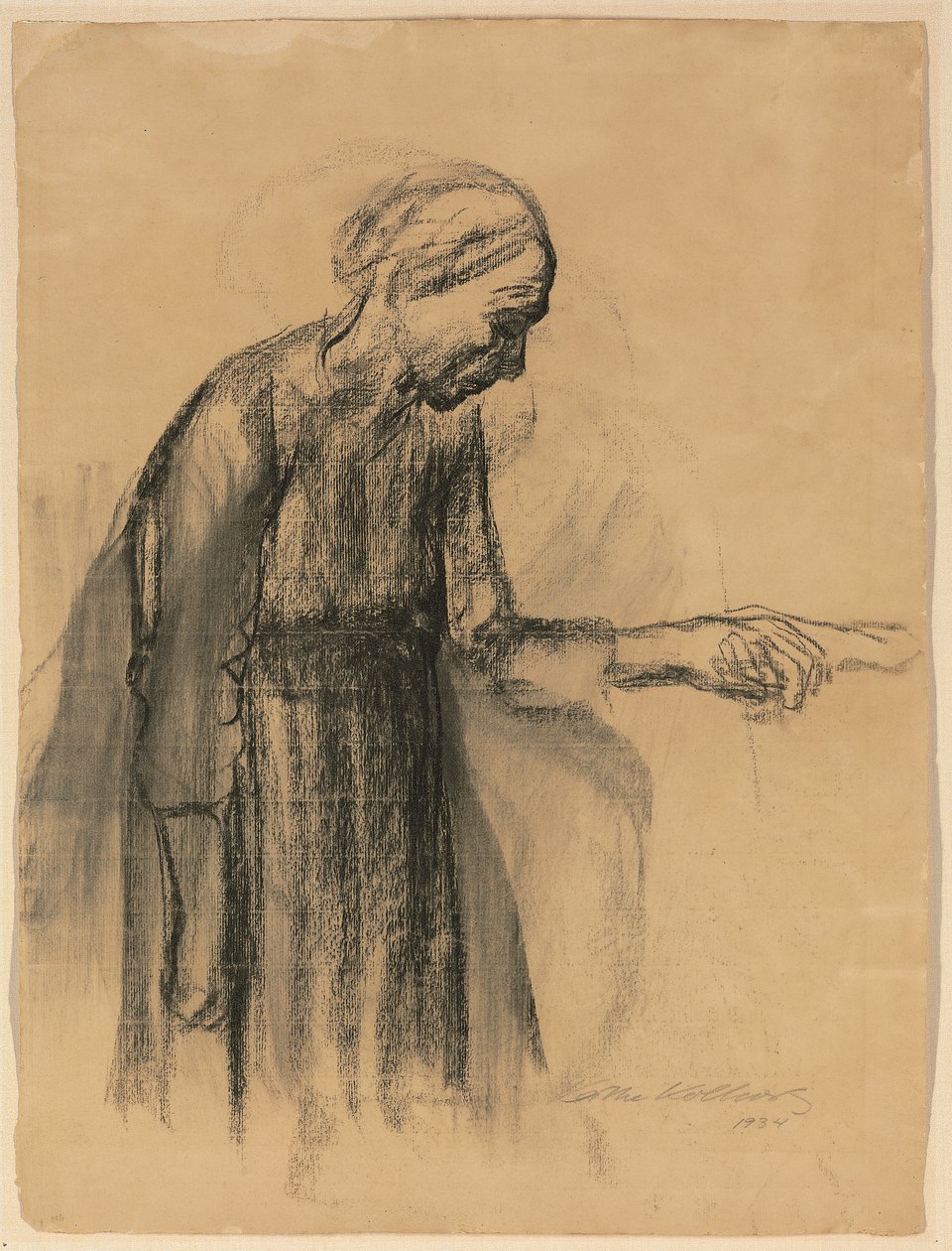 Kadın Kendini Ölüme Emanet Eder, 1934 by Käthe Kollwitz