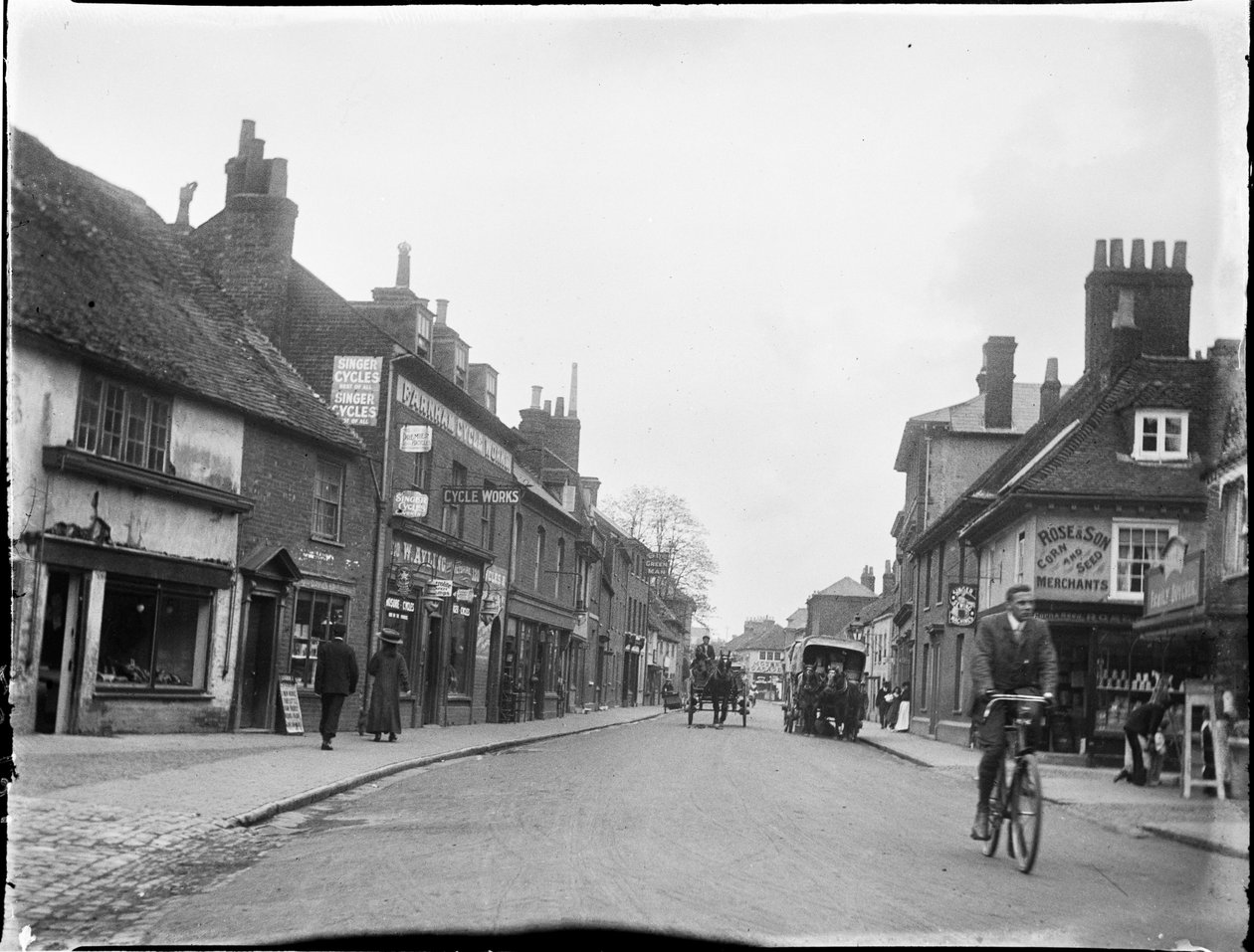 East Street, Farnham, Waverley, Surrey, 25/05/1909 (s/b fotoğraf) by Katherine Jean Macfee