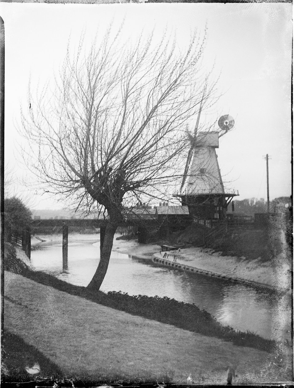 Çavdar Yel Değirmeni, Feribot Yolu, Çavdar, Rother, Doğu Sussex, 25/04/1905 (s/b fotoğraf) by Katherine Jean Macfee