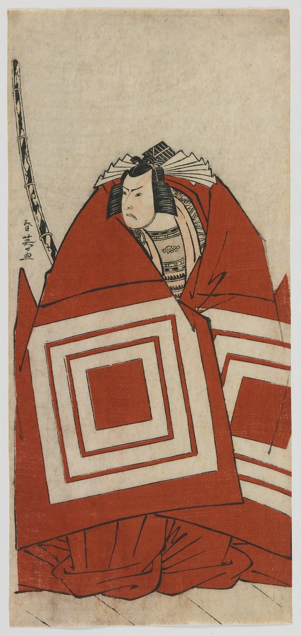 Bir Shibaraku Rolünde Kabuki Aktörü Ichikawa Yaozo III, Edo dönemi, 1780