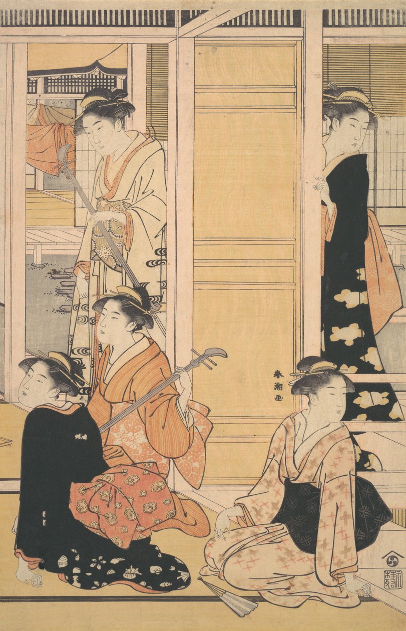 İç Görünüm, ca. 1788. by Katsukawa Shuncho