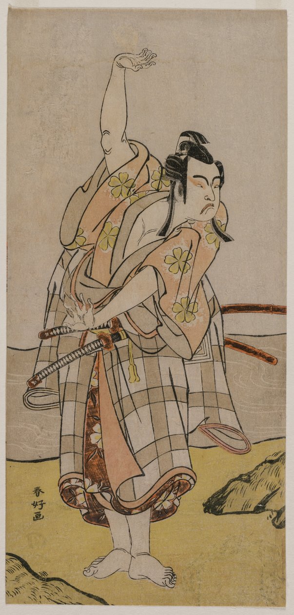 Aktör Ichikawa Yaozō II, Sakuramaru rolünde by Katsukawa Shunko