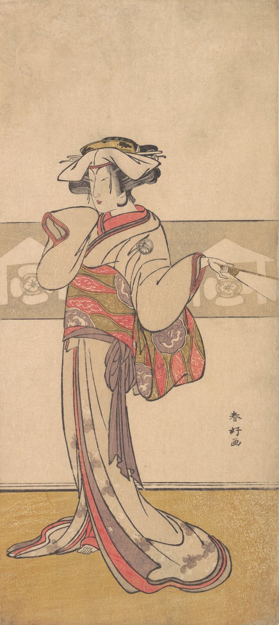 Segawa Kiku no Onna Kayalık kıyı kaplanının iyi üyesi Tejie, değil mi? 1790. by Katsukawa Shunko