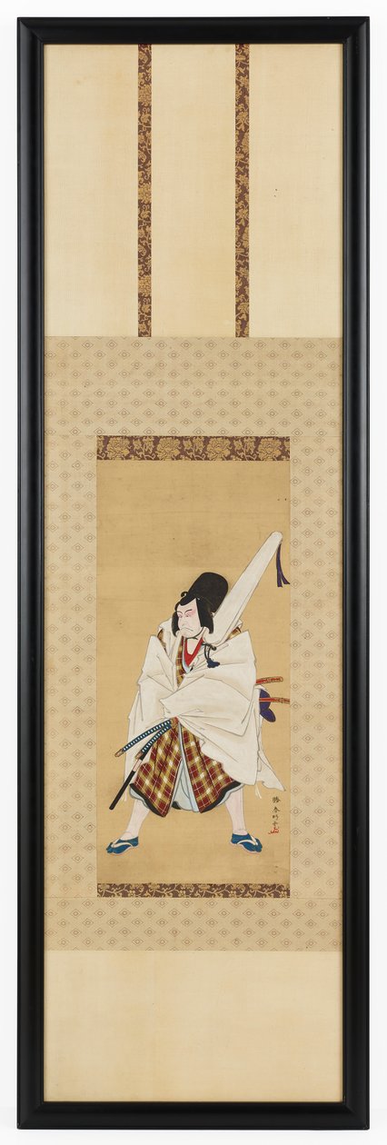 Aktör Ichikawa Ebizo III, Sugawara ve Kaligrafinin Sırları oyununda Matsuomaru rolünde, 18. by Katsukawa Shunko