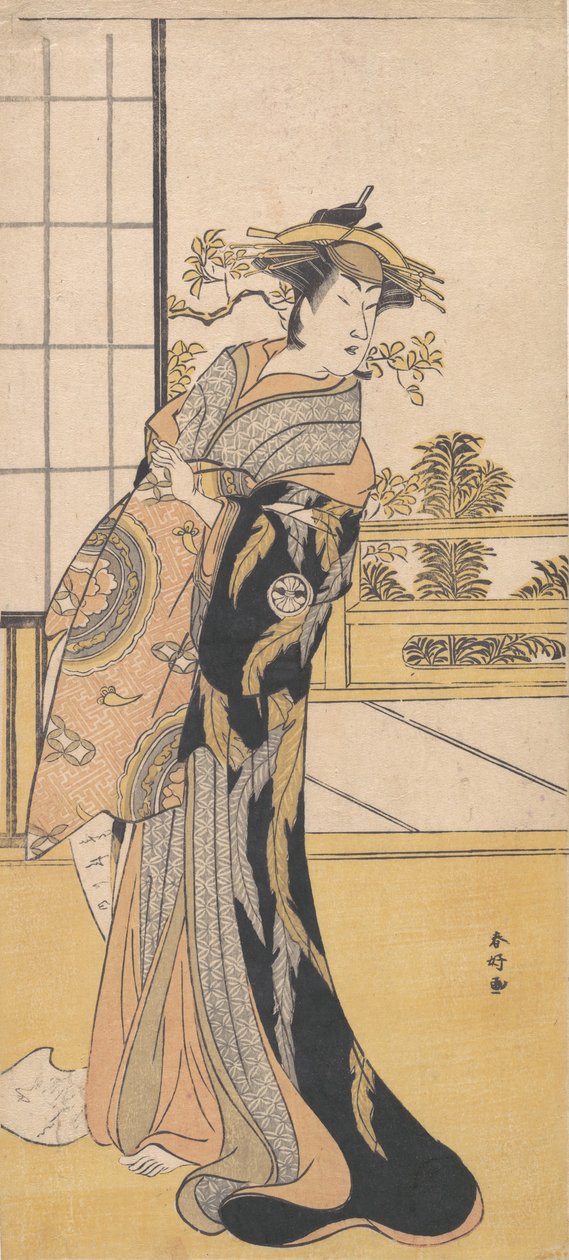 Aktör Segawa Kikunojo Kadın Rolünde 3., ca. 1780. by Katsukawa Shunko
