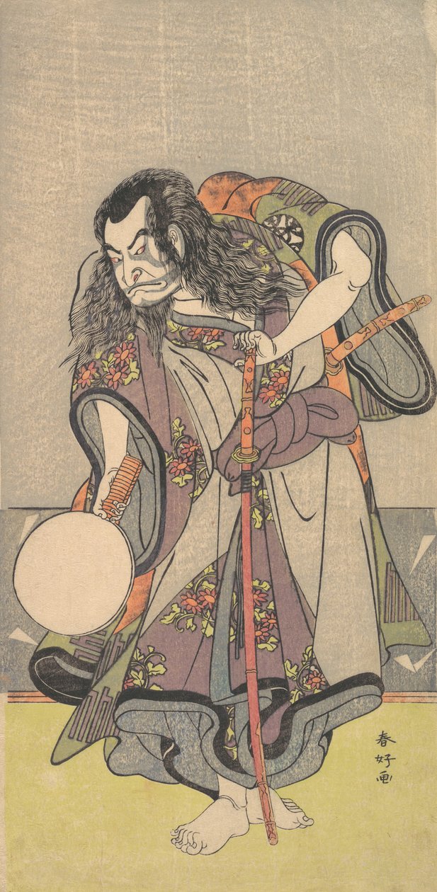 Bir Samuray olarak İlk Nakamura Nakazo, M.Ö. 1780. by Katsukawa Shunko