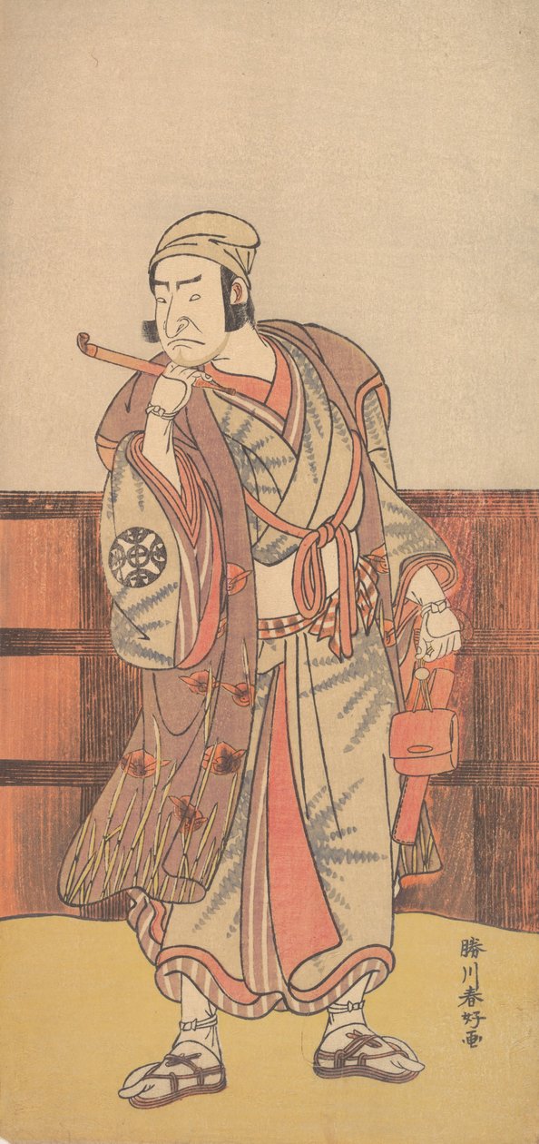 Shimada no Hachizo rolündeki Birinci Nakamura Nakazo, 4. ay, 1783. by Katsukawa Shunko