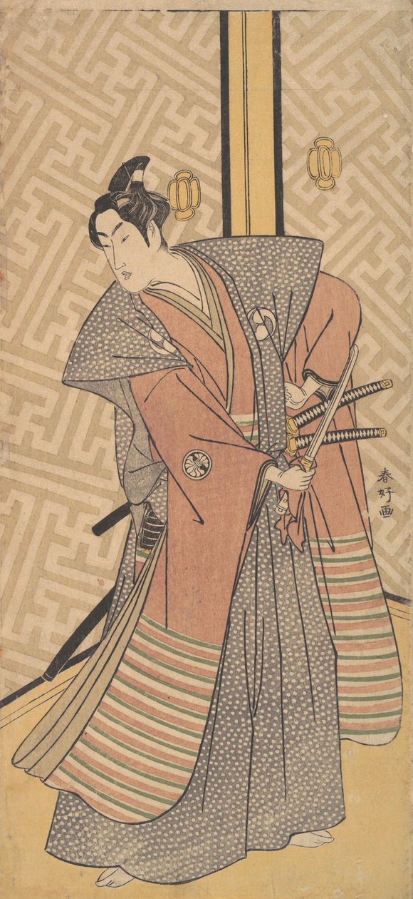 Oboshi Rikiya'nın Rolündeki Üçüncü Segawa Kikunojo, 1787. by Katsukawa Shunko