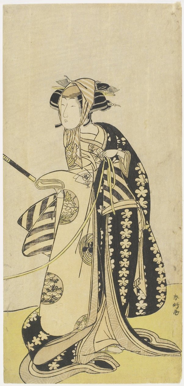 (Kadın Rolündeki Aktör Onoe Matsusuke) by Katsukawa Shunsho