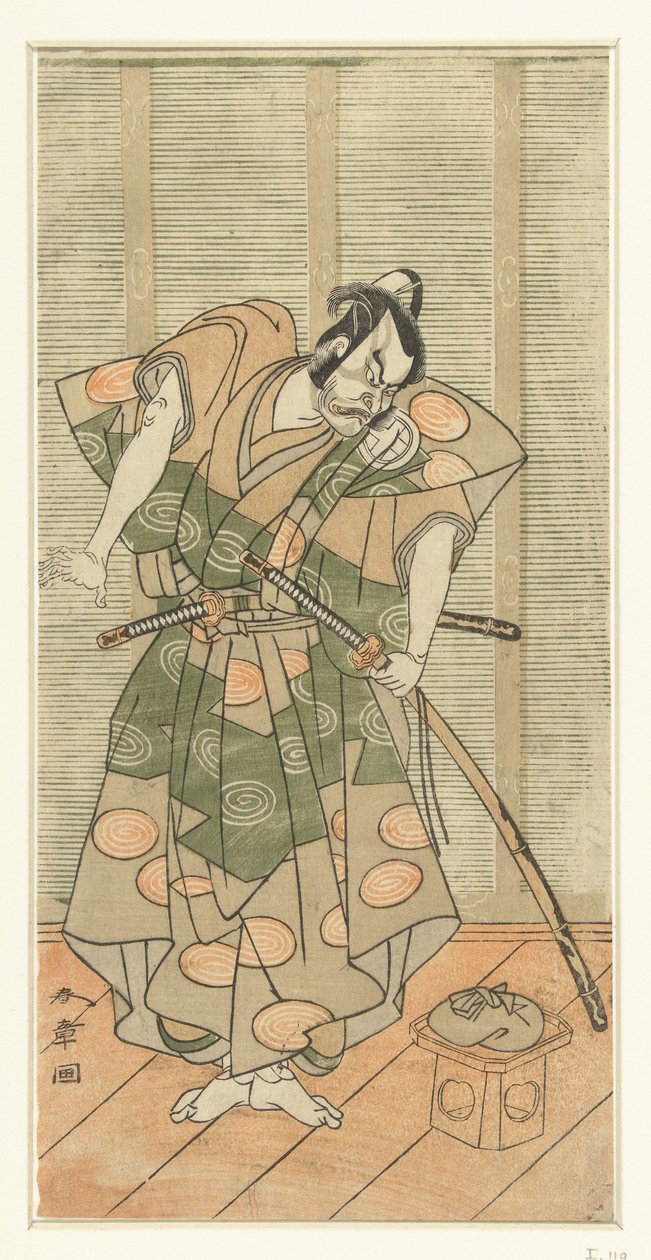 Kötü adam olarak Aktör Otani Hiroemon III by Katsukawa Shunsho