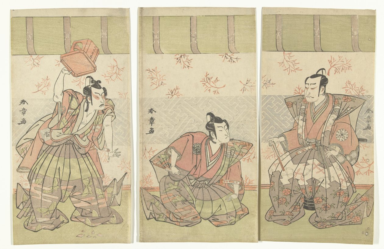 Aktör üçlüsü by Katsukawa Shunsho