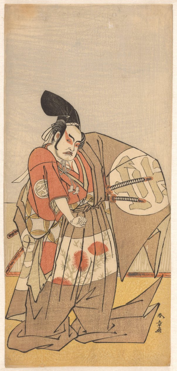 Kötü imparatorluk elçisi olarak aktör by Katsukawa Shunsho