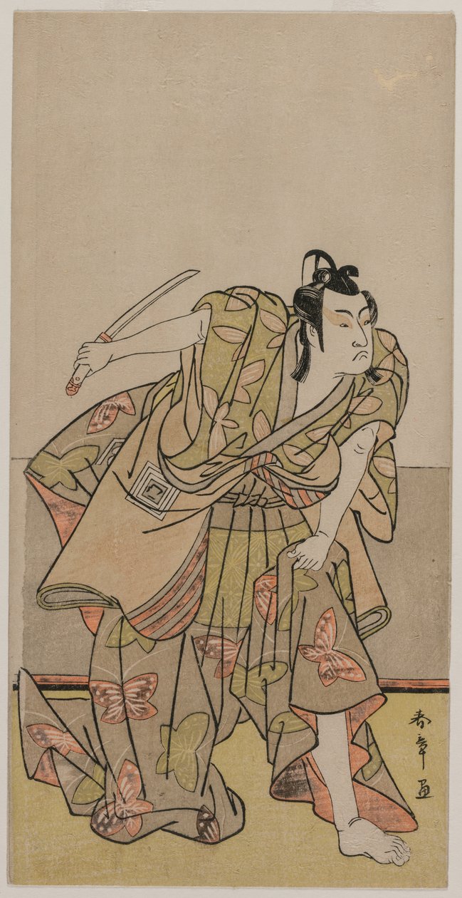 Ichikawa Monnosuke Ichikawa Monnosuke Ben bir atayken by Katsukawa Shunsho