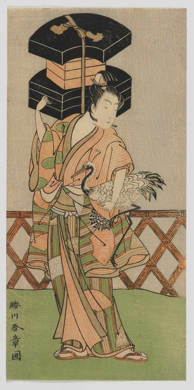 Hayran Satıcısı olarak Kabuki Oyuncusu Nakamura Noshio, Edo dönemi, 1770