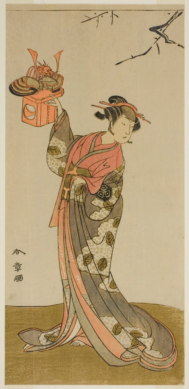Tee c ve r Arashi Nichinanji Doctor Hananoi üyesi olarak Tee Py Goshozakura Horikawa sitesi, Performe d Atte Ichimura Tee r üyesi Teeforth Gate th, 1773 by Katsukawa Shunsho