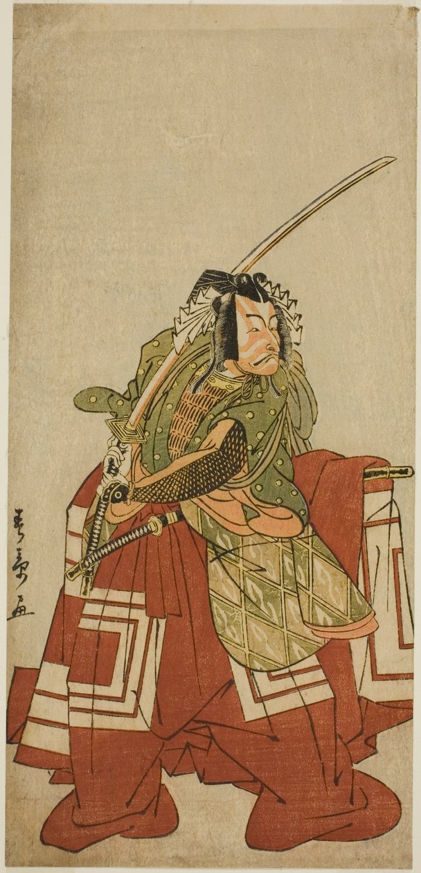 Aktör Ichikawa Danjuro V Oyun Tarihinde Arakawa Taro olarak Nishiki Tsui no Yumitori, Onbirinci Ayda Morita Tiyatrosu