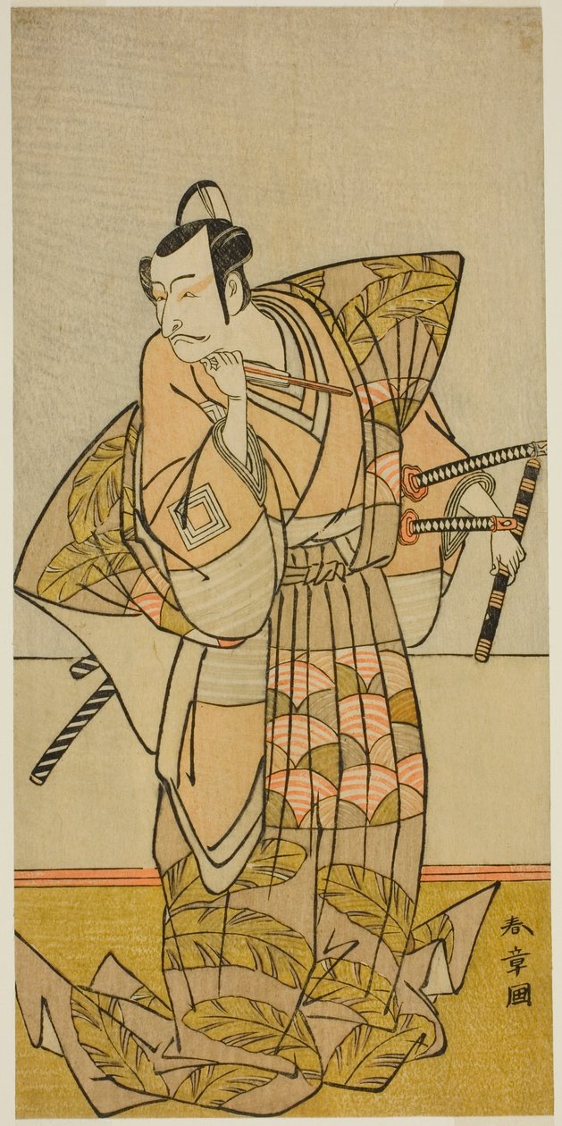 Tee c ve r Ichikawa Dan Juro V Chichibu Shigetada olarak by Katsukawa Shunsho