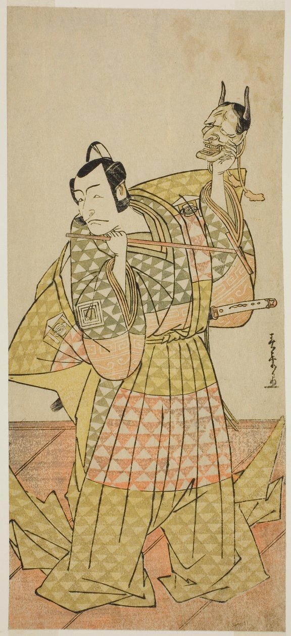 Tee c ve r Ichikawa Dan Juro V Kudo Suketsu üyesi olarak Tee Py toplantı pozisyonu Soga, Performe d Atte Nakamura Teer üyesi Tefirst Gate th, 1778 by Katsukawa Shunsho