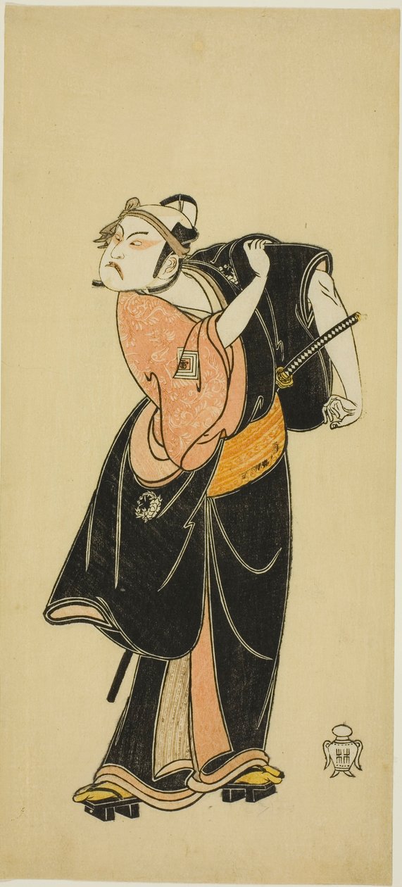 Aktör Ichikawa Raizo I, "Hitokidori Harutsuge Soga" ("The Soga Play: Bush Warbler